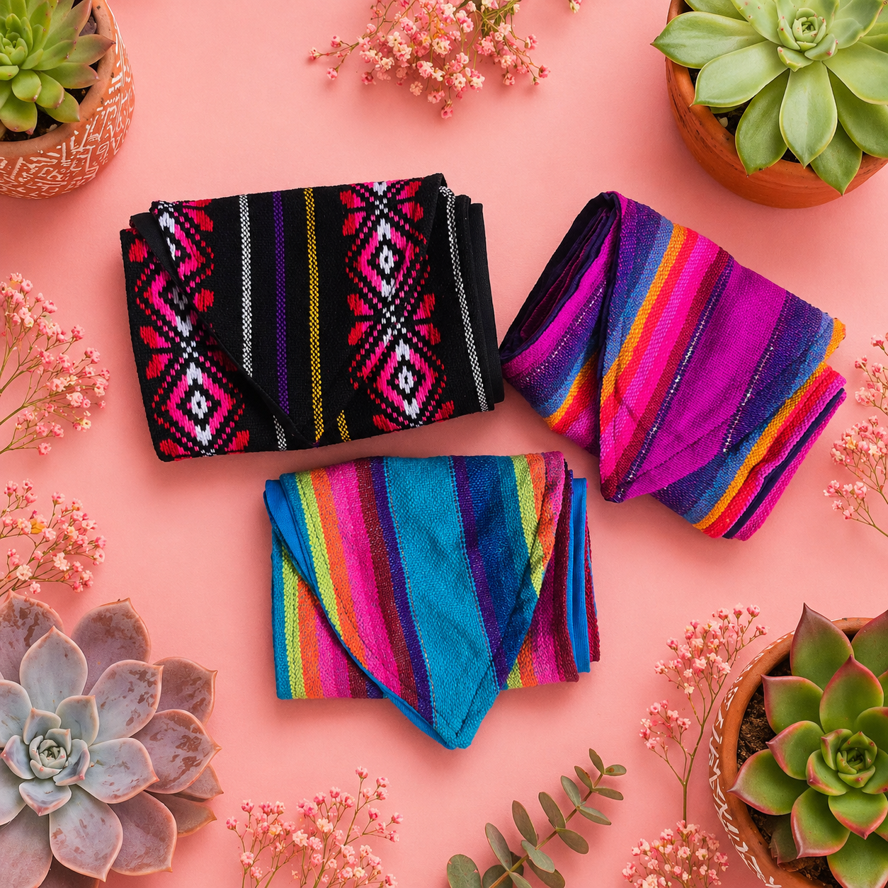 Cambaya Headwrap Black/ Pink