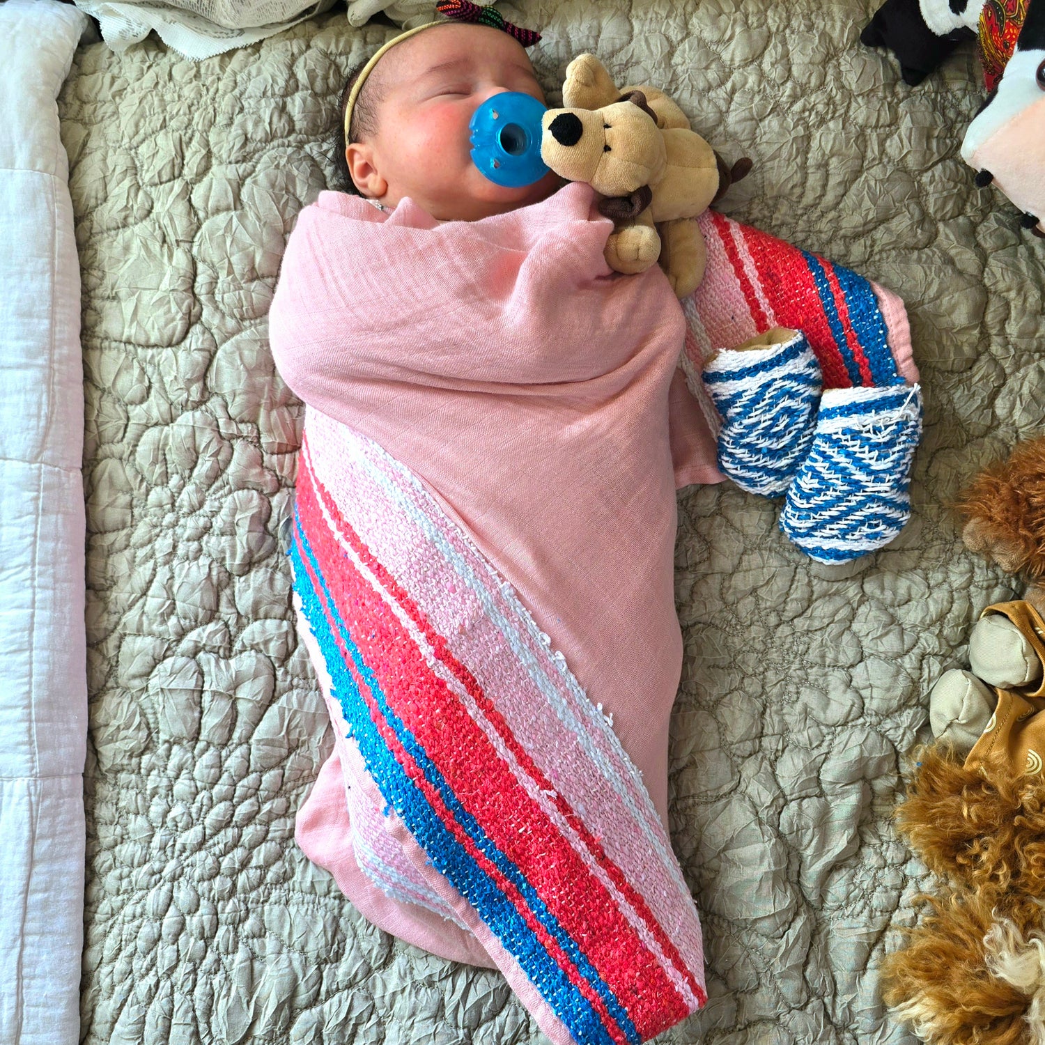 Sarape Swaddle & Mittens Set